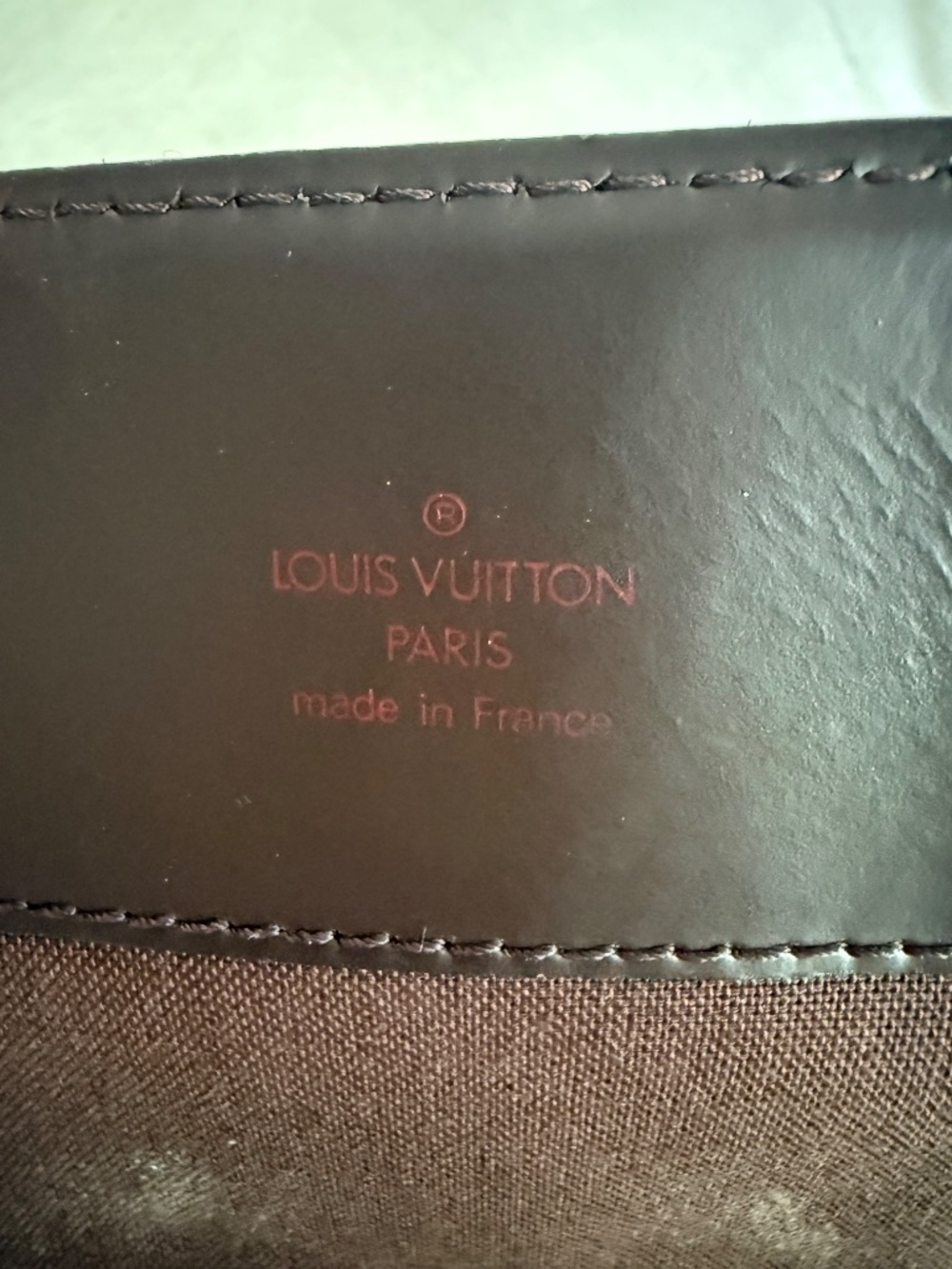 LV Louis Vuitton cross body messenger bag vintage briefcase damier ebene - Picture 11 of 11